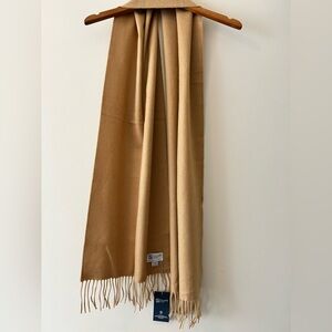 Wide Cashmere Scarf in Camel; Brand New Great Christmas Gift. Men/Women